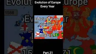 Evolution of Europe Every Year | Part.31 | 1556&ndash;1571 #shorts #history #geography #evolution #europe