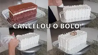 DECORANDO O BOLO QUE A CLIENTE CANCELOU | Confeitando com Lucas