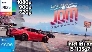 JDM: Japanese Drift Master on Intel iris xe graphics with i5 1135G7 Tested in all settings 
