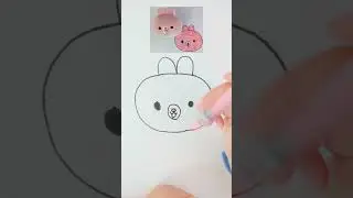 Let's draw 2 cute animal faces from stuffies! #forkids #minifamily  #drawingforkids