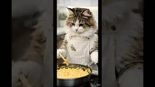 Luka just made mac and cheese 🧀 #shorts #cat #funnycats #animals