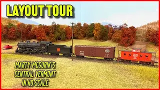 AMAZING Autumn scenery on a Model Railroad | Marty McGurik&rsquo;s Central Vermont Railway