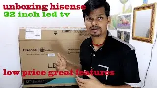 unboxing hisense 32 inch led tv series 5  low price great peature malaysia
