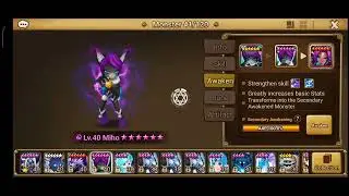 🌑Dark MC, Miho New 2A Secondary Awakening The Monster Now? This Dimensions Hole Rh🌑🐱 - Summoners War