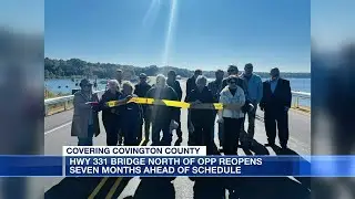 Hwy. 331 bridge north of Opp reopens 7 months ahead of schedule