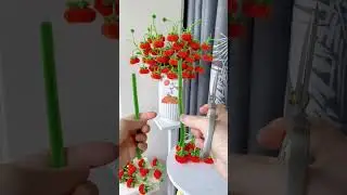 扭扭棒柿柿如意小柿子详细视频教程来咯！简单好做，不打胶！#教程 #扭扭棒 #手工diy #手工花 #柿子