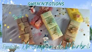 Fondants de Noël Tablettes à briser Un Soupçon de Marbré