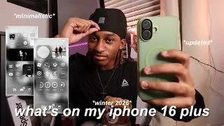 what&rsquo;s on my iphone 16 plus *updated + minimalistic black/grey theme*