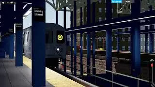 Pullman Standard R46 (Q) Train Terminating at Coney Island-Stillwell Avenue (MTAoR)