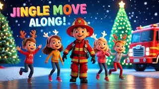Jingle Move Along! 🎅🎄 | Firefighter Finn Christmas Directions Dance Song for Kids