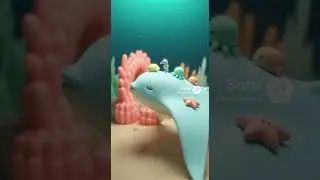 A gentle journey of a giant manta ray and its tiny friends under the sea.