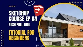 SketchUp Tutorial in Arabic | Push Pull Tool &ndash; Create 3D Volumes (Beginner Guide)