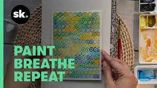 20 Days to Spark Creativity: Paint a Calming Watercolor Pattern with Simple Circles