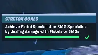 Achieve Pistol Specialist or SMG Specialist by Dealing Damage with Pistols or SMGs (10)  - Fortnite