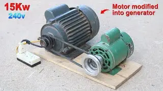 How to generate homemade infinite energy with a Engine Modified ⚡💡💡⚡
