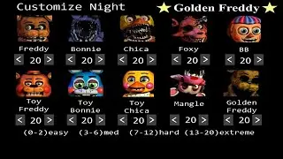 Modo 10/20 COMPLETADO/ Five nights at Freddys 2