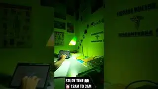 Night study 📖 Daily 12am to 3am Daily 🔥 Study Motivation #study #motivation #studymotivation #neet