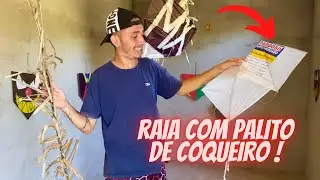 COMO FAZER RAIA COM PALITO DE COQUEIRO RAIZ/ como fazer raia fácil!!!