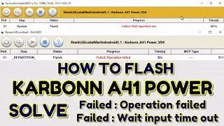 Karbonn A41 Power Flashing & Fix Research download Failed incompatible partition | Hindi - Urdu