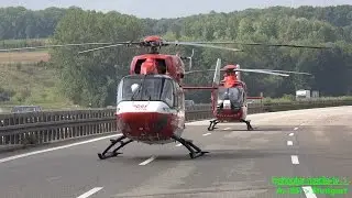 [Schrecklicher Unfall auf A8] | 5 VERLETZTE - 2 RETTUNGSHUBSCHRAUBER - VOLLSPERRUNG |  [E]