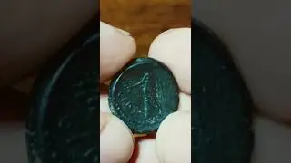 SICILY SYRACUSE Roman Republican occupation after 212 BC Bronze Litra Poseidon / Isis #coin #monedas