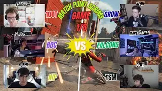 ВОЙНА ОДНОГО МЕСТА 💥 100T против FALCONS против ROC против GROW! &mdash; ЧИСТЫЙ ХАОС! | MP Scrims |