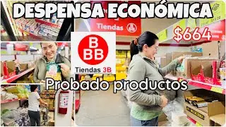 🛒DESPENSA EN TIENDA 3B 🔔COMPRO LO QUE ME RECOMENDARON🛑despensa económica