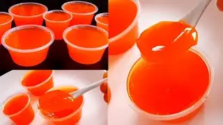 Orange jelly cups | Dessert Recipes | Agar Agar Jelly Recipe at Home