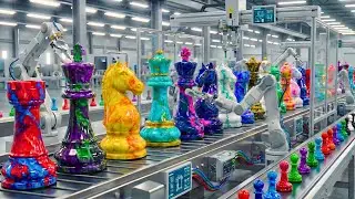 Inside a Modern Marble Factory: Luxury Chess Set Making (Full Process)