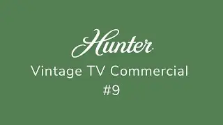 Hunter Fan Vintage TV Commercial | Classic Ceiling Fan Heritage (Throwback Ad #9)