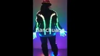 led light robot costumes / jazz dance costumes / led light jackets