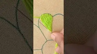 Fancy Flower Embroidery Design !! Romania  Stitch Flower hand Embroidery Work #beginnersstitch