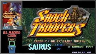 Shock Troopers (Arcade - 1997) Full Walkthrough (Milky - Jungle Route)