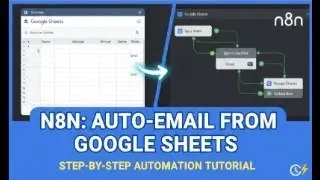How to Auto-Send Emails from Google Sheets with n8n (Step-by-Step) #emailmarketing #n8nautomation