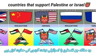 Countries which support Palestine or Israel(terrorist). #freepalestine 