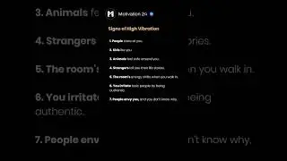 Signs of High Vibration #success #motivation #video #shorts #motivational #youtube #viralvideo #love
