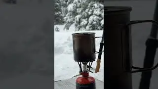 Snow Camping #snowcamp #wintercamping #ASMR  #WinterCamping #NatureSounds #RelaxingSounds #Snowfall