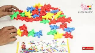 Plastic Interlocking Block || Colorful Block Puzzle || Age Group 4-8 Years