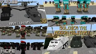 SOLDIER TNI ADDON MILITARY UN MINECRAFT v1.21.81 PE MOD @WarriorProGamerz