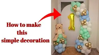 How to make birthday decoration ideas at home#balloon #balloonart #diy #party #partydecor #fypシ #fyp