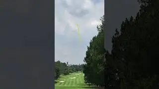 Shot tracer to the left of the fairway