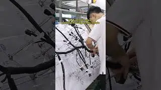 The process of making motorcycle wiring harness sample #factory #wireharness