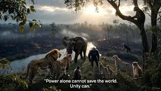 Power alone cannot save the world,Unity can. | Wild Fire #hikvi9 #animals #animalkingdom #fire