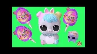 Cotton Candy Pikmi Pops Surprise Blind Bags with LOL Biggie Pets Bunny