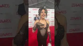 Trans star Eva Maxim on the 2024 AVN Awards Red Carpet
