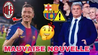 ROBERT LEWANDOWSKI va quitt&eacute; le FC Barcelone, le polonais est courtis&eacute; par le Milan.. : Le PSG va fa