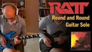 RATT - Round and Round Guitar Solo - both parts with Tabs #guitarsolo #ratt