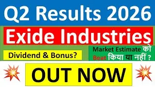 Exide Industries Q2 results 2026 | Exide Industries results today | Exide Industries Share News