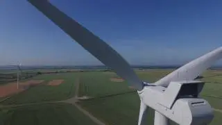 Stunning 4K Drone Footage of Wind Turbine