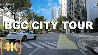 BGC City Tour | Bike lanes of BGC | 4K | Virtual Tour | Philippines